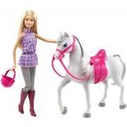Mattel Barbie DHB68 Barbie és lova (új)
