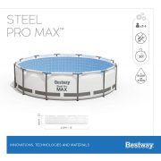 Bestway Copacabana Steel Pro Max fémvázas medence vízforgatóval 427 x 84 cm (új)