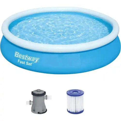 Bestway Rodos Fast Set felfújható családi medence vízforgatóval 366 x 76 cm (új)