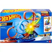 Mattel Hot Wheels 4-es hurok motorizált versenypálya, 68cm magas (új)