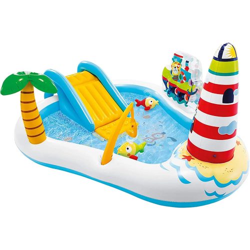 Intex Fishing Fun puhafalú medence játszótér 218 x 188 x 99 cm (új)