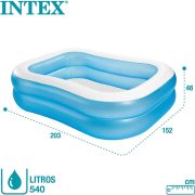 Intex Swim Center puhafalú családi medence 203 x 152 x 48 cm (új)