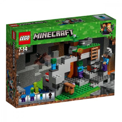 Lego Minecraft 21141 Zombibarlang (új)