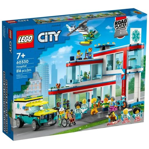 Lego City 60330 Kórház mentőautóval és mentőhelikopterrel (új)