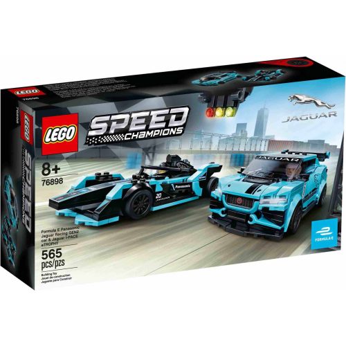 Lego Speed Champions 76898 Formula E Panasonic Jaguar Racing Gen2 Car & Jaguar I-Pace eTrophy (új)