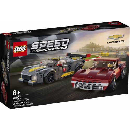 Lego Speed Champions 76903 Chevrolet Corvette C8.R Race Car és 1968 Chevrolet Corvette (új)