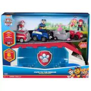 Mancs őrjárat - Paw Patroller csapatszállító kamion hanggal, 4 figurával és járművel (új)