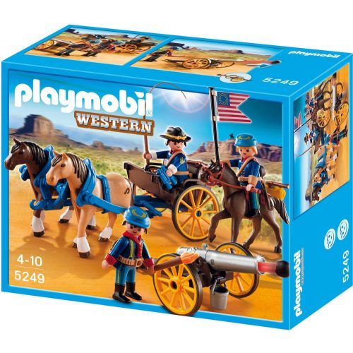 Playmobil 5249 Western lovaskocsi amerikai katonákkal (új)