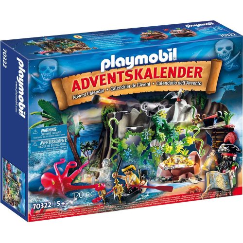 Playmobil 70322 Karácsony - Adventi kalendárium, naptár - Kalózok (új, csomagolássérült)