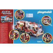 Playmobil 70935 Óriás amerikai létrás tűzoltóautó vízágyúval (új, csomagolássérült)