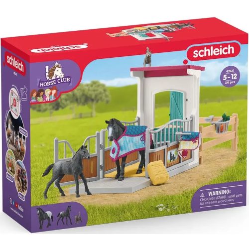 Schleich 42611 Istálló Appaloosa kancával és csikóval (új)