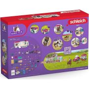 Schleich 42619 Lószállító és lakóbusz lovakkal (új)