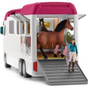 Schleich 42619 Lószállító és lakóbusz lovakkal (új)