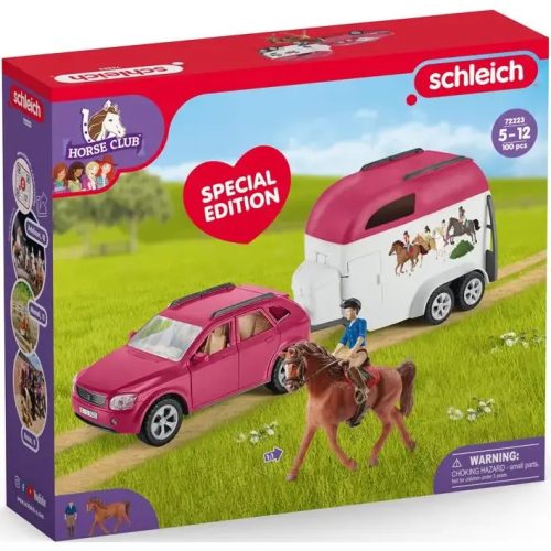 Schleich 72223 Lószállító autó Holstein lóval (új)